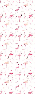 Verdunkelungsrollo Flamingos und ihre Federn
