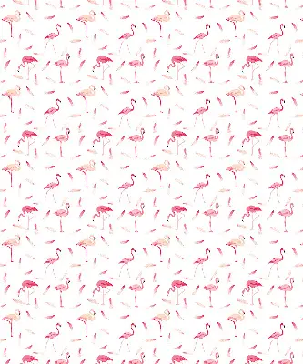 Verdunkelungsrollo Flamingos und ihre Federn