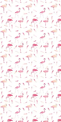 Verdunkelungsrollo Flamingos und ihre Federn
