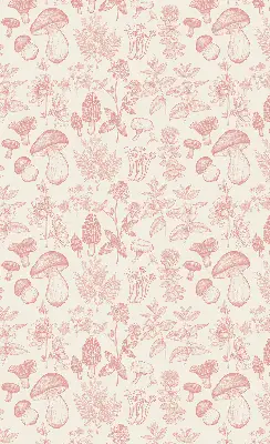 Fenster rollo Gezeichnete Pilze