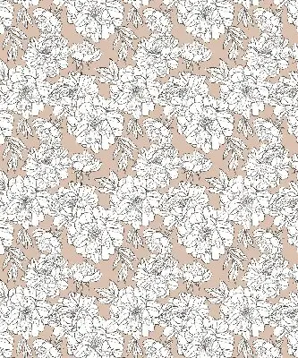Verdunkelungsrollo Gezeichnete Blumen