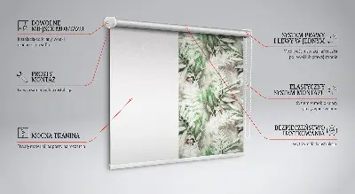 Rollo lichtundurchlässig Glänzende Blätter