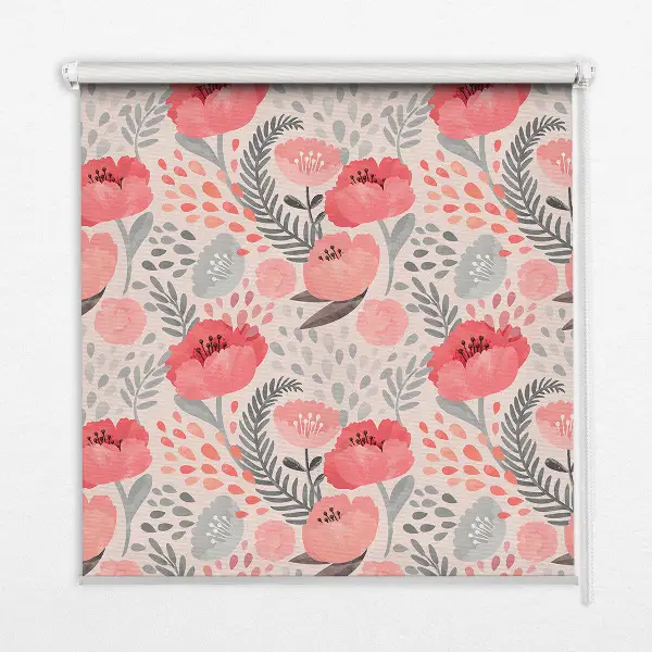 Fenster rollo Mohn