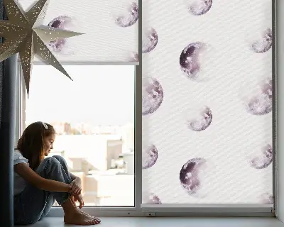 Fenster rollo Graue Planeten