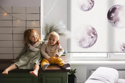 Fenster rollo Graue Planeten