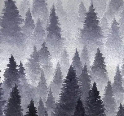 Verdunkelungsrollo Nebelwald