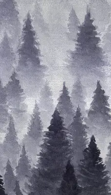 Verdunkelungsrollo Nebelwald