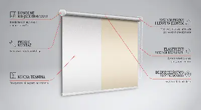 Fenster rollo Beige