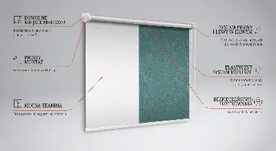 Fenster rollo Grüne Palmenblätter