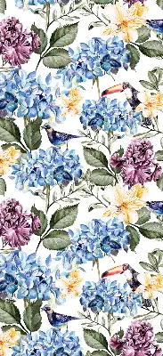 Fenster rollo Tukane und Blumen