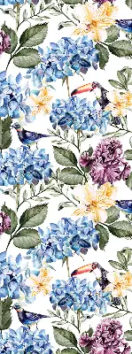 Fenster rollo Tukane und Blumen