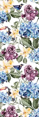 Fenster rollo Tukane und Blumen
