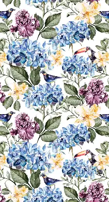Fenster rollo Tukane und Blumen