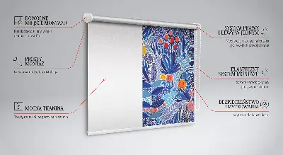 Rollo lichtundurchlässig Farbenfrohe Pflanzen