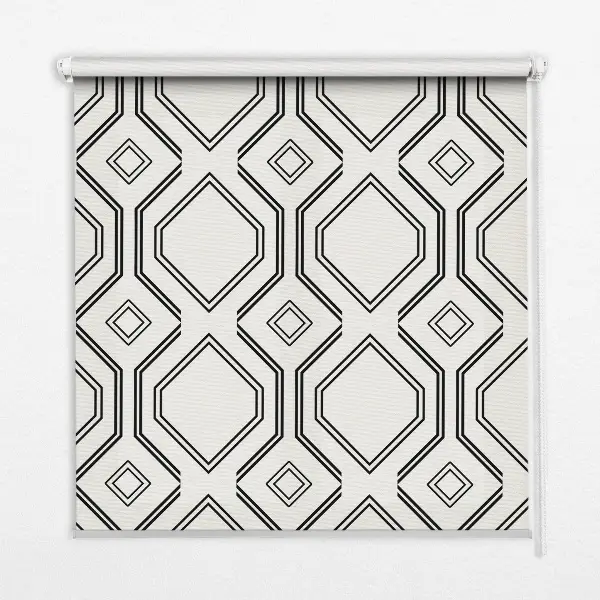 Rollo lichtundurchlässig Rautenillusion