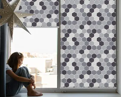 Fenster rollo Honigwaben
