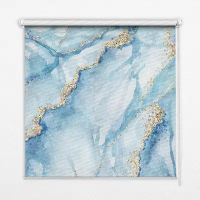 Fenster rollo Blauer Marmor