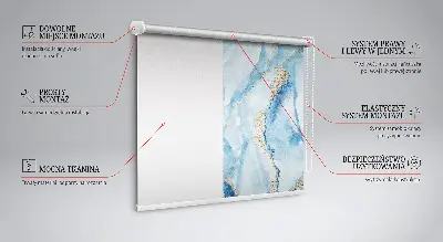 Fenster rollo Blauer Marmor