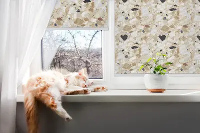 Fenster rollo Heller Granit