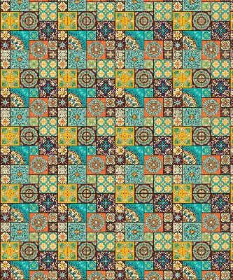 Verdunkelungsrollo Buntes Mandala