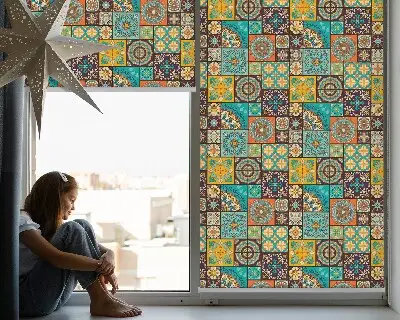 Verdunkelungsrollo Buntes Mandala