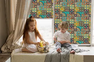 Verdunkelungsrollo Buntes Mandala