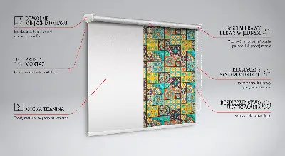 Verdunkelungsrollo Buntes Mandala