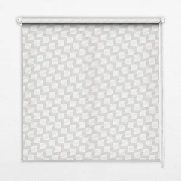 Verdunkelungsrollo Graue Quadrate