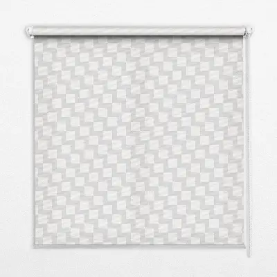 Verdunkelungsrollo Graue Quadrate
