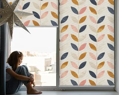 Fenster rollo Blätter