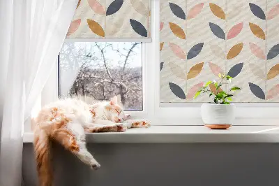 Fenster rollo Blätter
