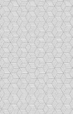 Rollo lichtundurchlässig 3D-gestreifte Quadrate