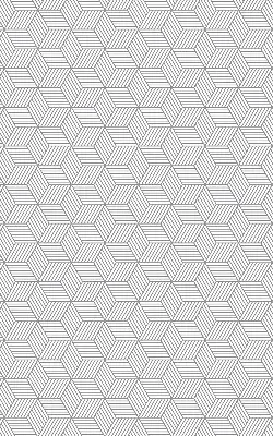 Rollo lichtundurchlässig 3D-gestreifte Quadrate