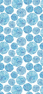 Verdunkelungsrollo Blaue Blütenblattkreise