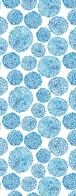 Verdunkelungsrollo Blaue Blütenblattkreise