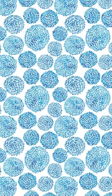 Verdunkelungsrollo Blaue Blütenblattkreise