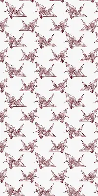 Fenster rollo Origami-Schwäne