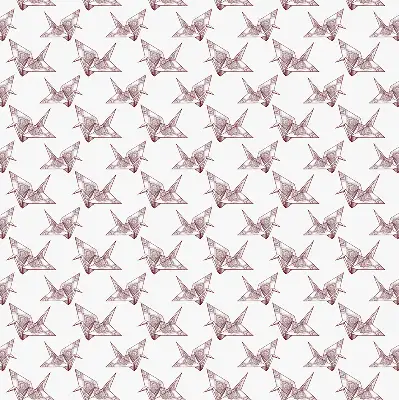 Fenster rollo Origami-Schwäne