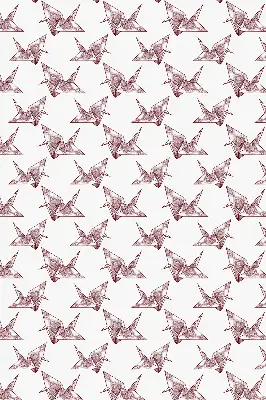 Fenster rollo Origami-Schwäne