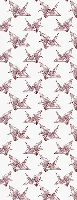 Fenster rollo Origami-Schwäne