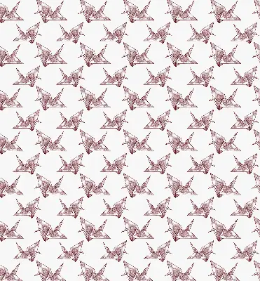 Fenster rollo Origami-Schwäne