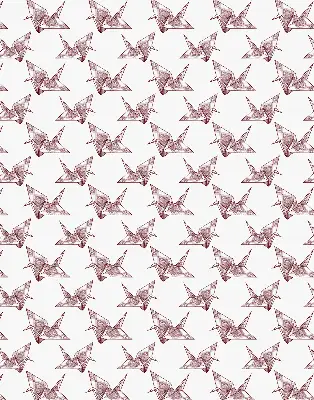 Fenster rollo Origami-Schwäne