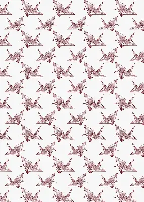 Fenster rollo Origami-Schwäne