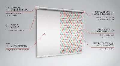 Verdunkelungsrollo Bunte Dreiecke