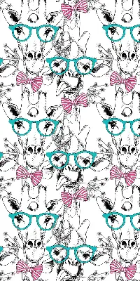 Fenster rollo Giraffe mit Brille