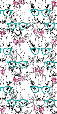 Fenster rollo Giraffe mit Brille