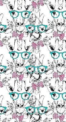 Fenster rollo Giraffe mit Brille