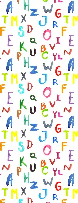 Rollo lichtundurchlässig Bunte Buchstaben