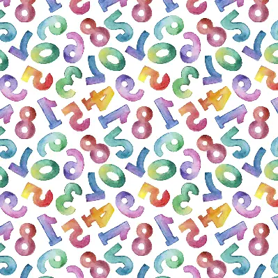 Verdunkelungsrollo Bunte Zahlen