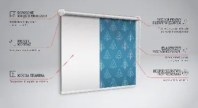 Fenster rollo Bäume im Regen